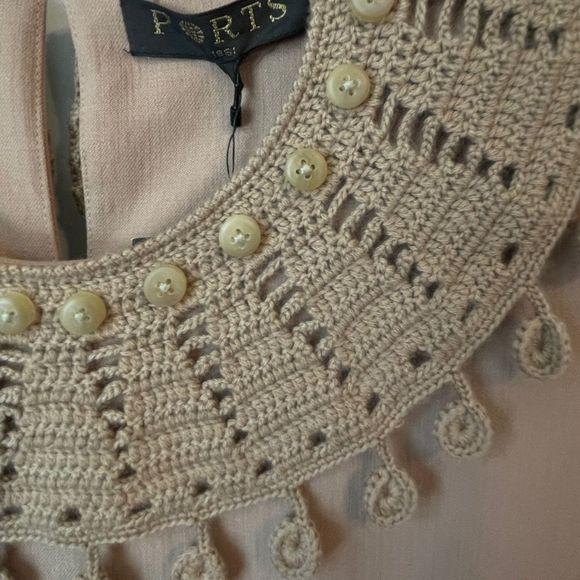 Ports 1961 Tan Sleeveless Dress Size 8 - Picture 5 of 6